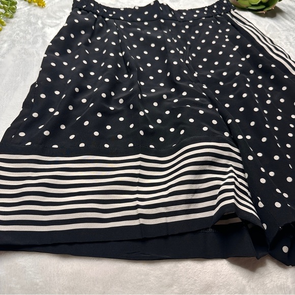 Stella McCartney Zandra Printed Silk Crepe De Chine Shorts In Black EU 38/ US 8 - Picture 7 of 15